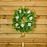 White Rose Summer Wreath
