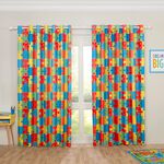BLACKOUT & THERMAL PUZZLE MULTI 66x90 Curtain