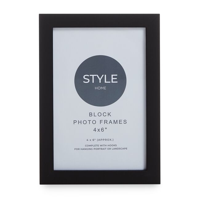 STYLEHOME 3PK BLACK BLOCK Frames 4X6