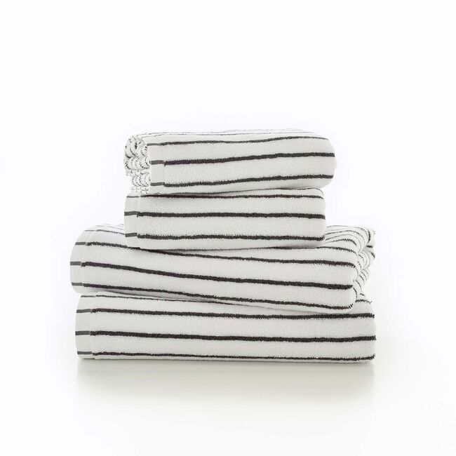 Deyongs Malmo Stripe Hand Towel White/Grey