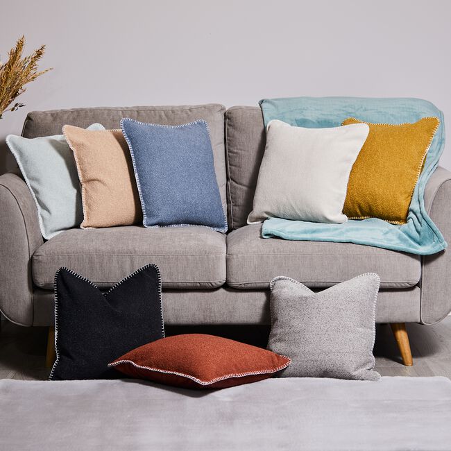 BOUCLE BLUE 45x45 Cushion
