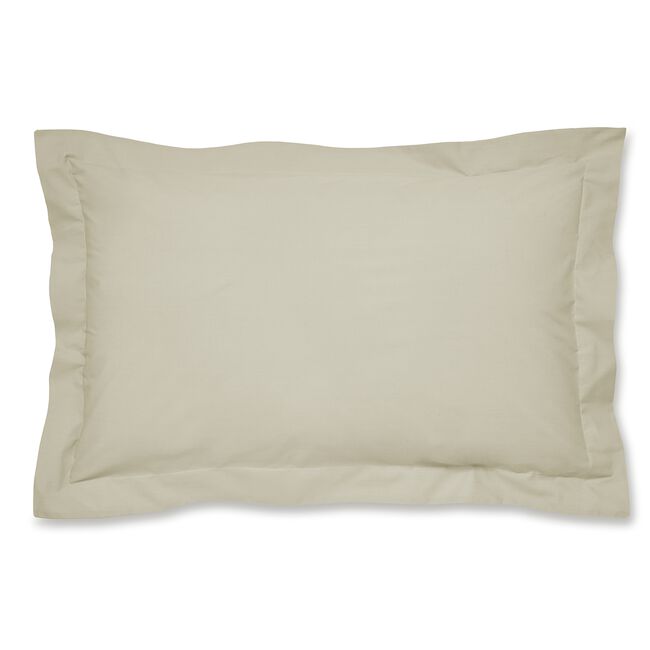 Luxury Percale Oxford Pillowcase Pair - Natural