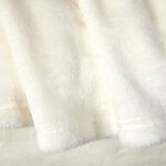 Nicole Day Fleece Throw 150cm x 180cm - Cream