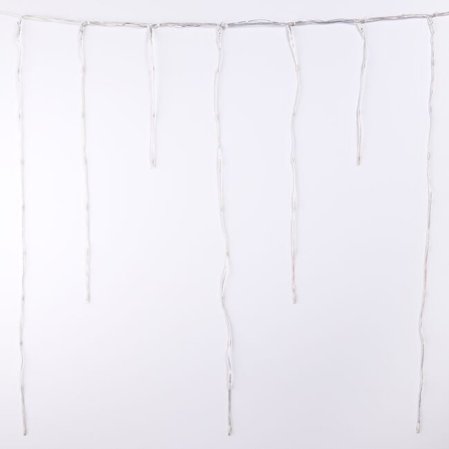 720 Warm White Snow Falling Icicle Lights
