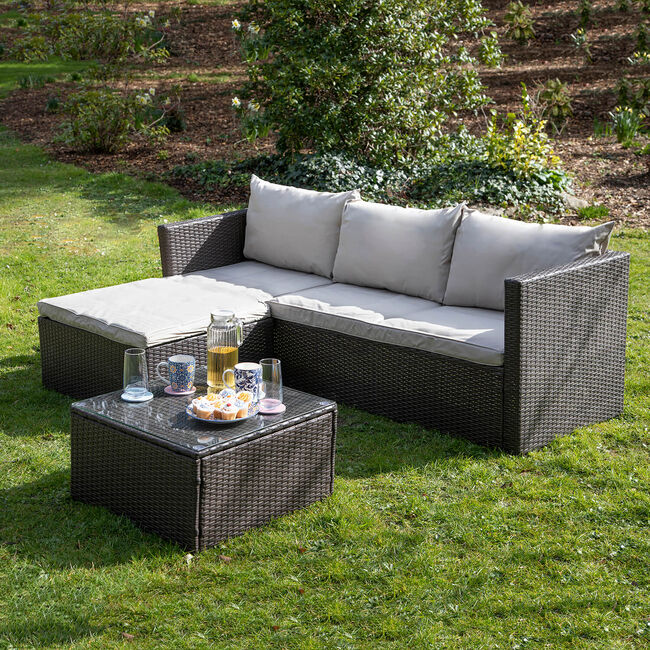 Turin Rattan Sofa Lounger Set Home Store More