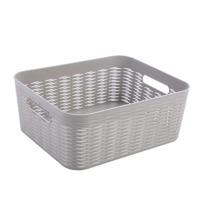 11L EZY STORAGE WAVE BASKET Grey