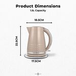 TOWER SOLITAIRE BEIGE 1.5L Kettle