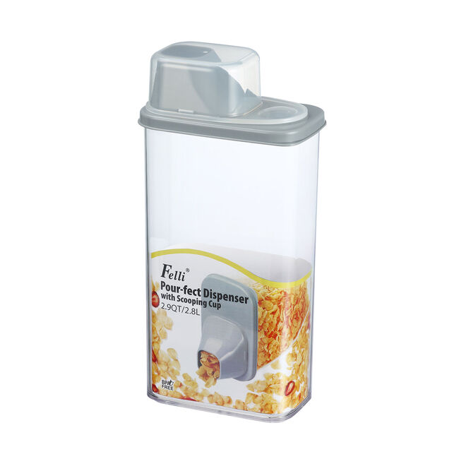 Felli Cereal Dispenser With Scooping Cup 2.8L