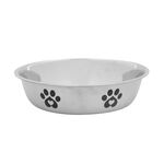 Polished Stainless Steel Pet Bowl 22cm