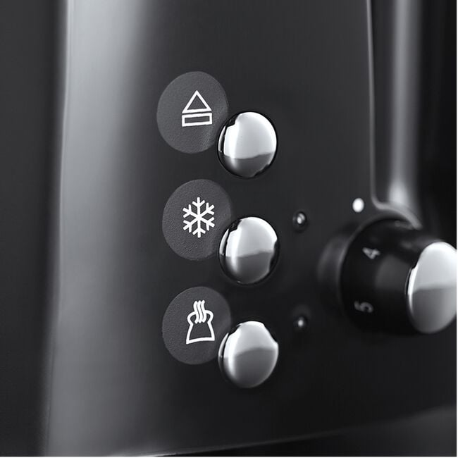 Russell Hobbs Textures Black 2 Slice Toaster
