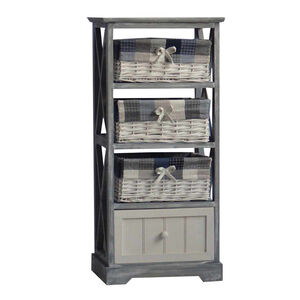 Cabinets Storage Home More Wash 3 Basket Unit With 1 Drawer