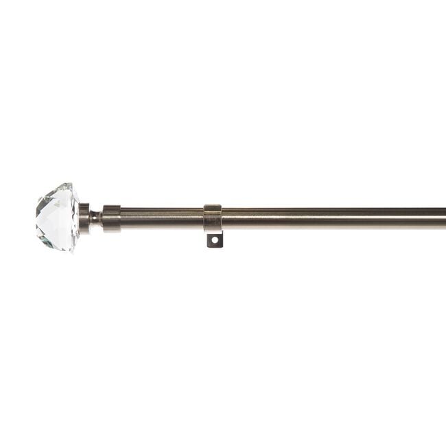 EXTENDABLE DIAMOND 19mm 70-120cm Brushed Nickel