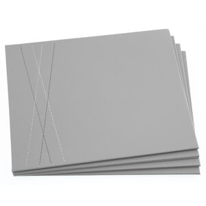 Reversible Leather Placemats Duck Egg & Grey 4PK