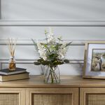 35cm Cream Floral & Eucalyptus Arrangement