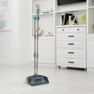 Gleam Clean Long Handle Dustpan and Broom Set