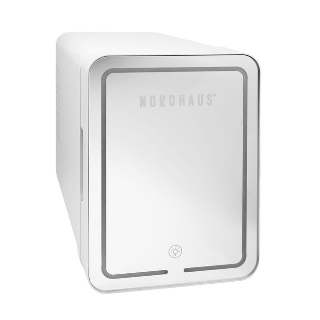 Nordhaus White Mirrored 4L Mini Fridge