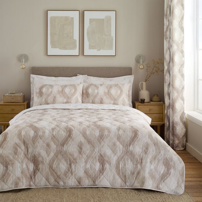 Elodie Bedspread 200cm x 220cm - Gold/Sand