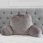 Nicole Day Plush Reading Pillow - Mink