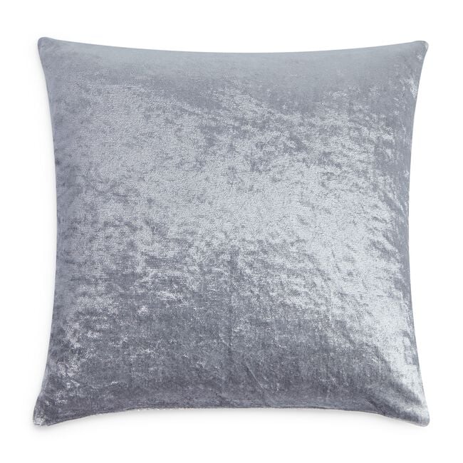 Velvet Crush Cushion Cover 2 Pack 45x45cm - Silver