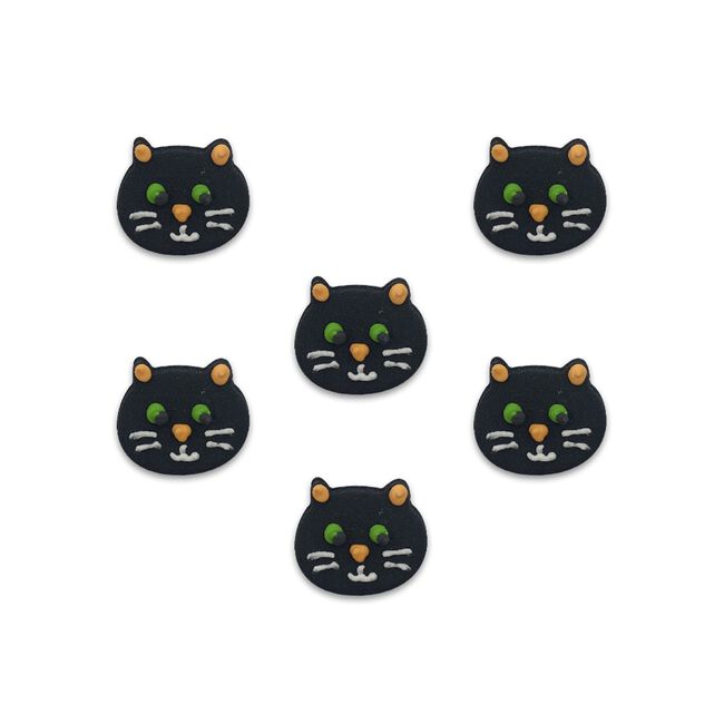 Halloween Spooky Cat Icing Cake Toppers