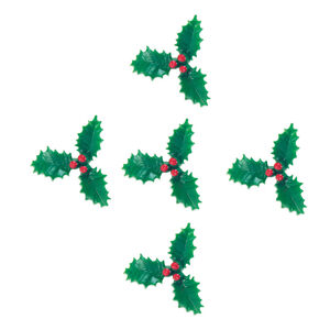 Holly & Berries Picks 5Pk