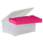 Wham 38cm Organiser Box With 19 Insert Pink