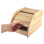 Apollo Mini Rubberwood Roll Top Bread Bin