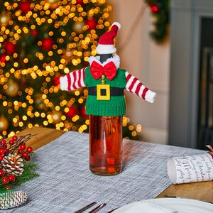 Elf Jumper Wine Bottle Cover