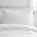 BIANCA SINGLE DUVET COVER Oxford Lace Trim White