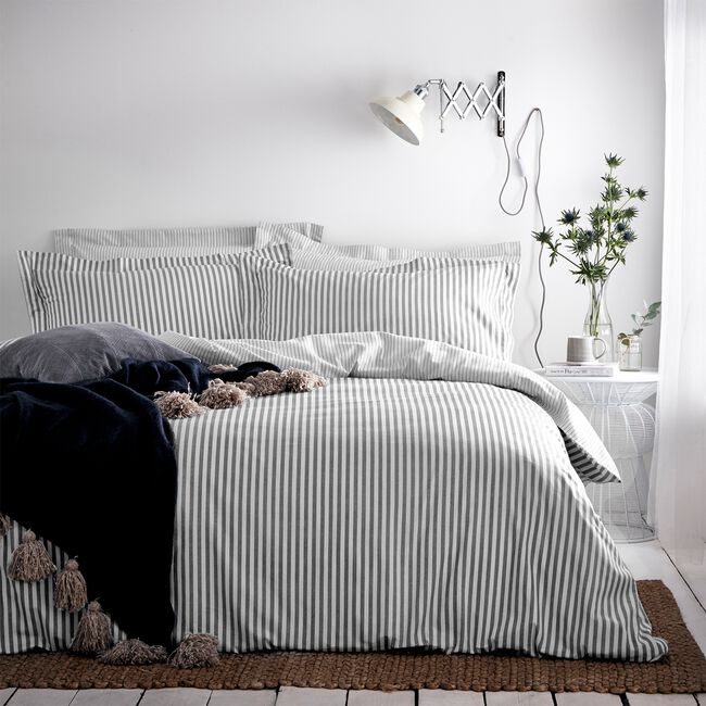 SINGLE DUVET COVER Hebden Grey