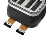 RUSSELL HOBBS BRONTE BLACK 4 Slice Toaster
