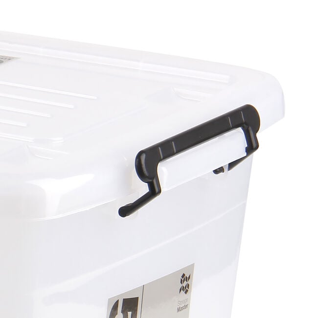 55L Rolling Storage Box Clear