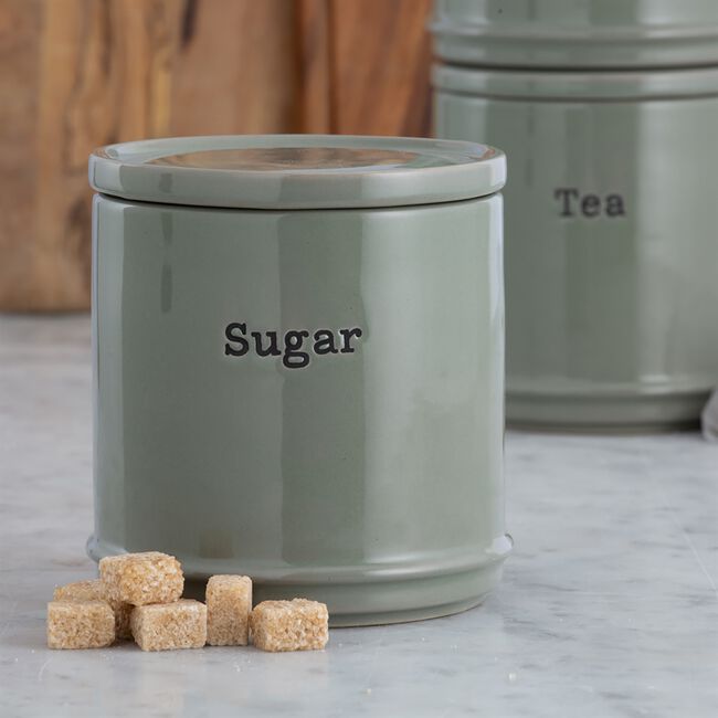 Price & Kensington Set Of 3 Canisters - Sage Green