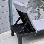 Reclining Sun Lounger with Grey Cushion