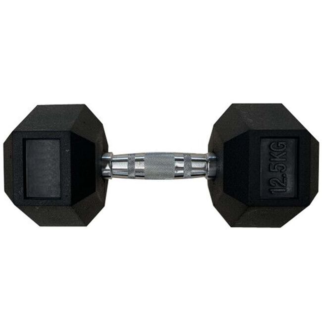 Body Go Rubber Hex Dumbbell 12.5kg