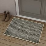 Sahara Doormat 50x80cm - Ivory & Charcoal