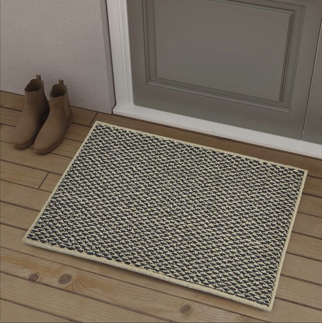 Sahara Doormat 50x80cm - Ivory & Charcoal