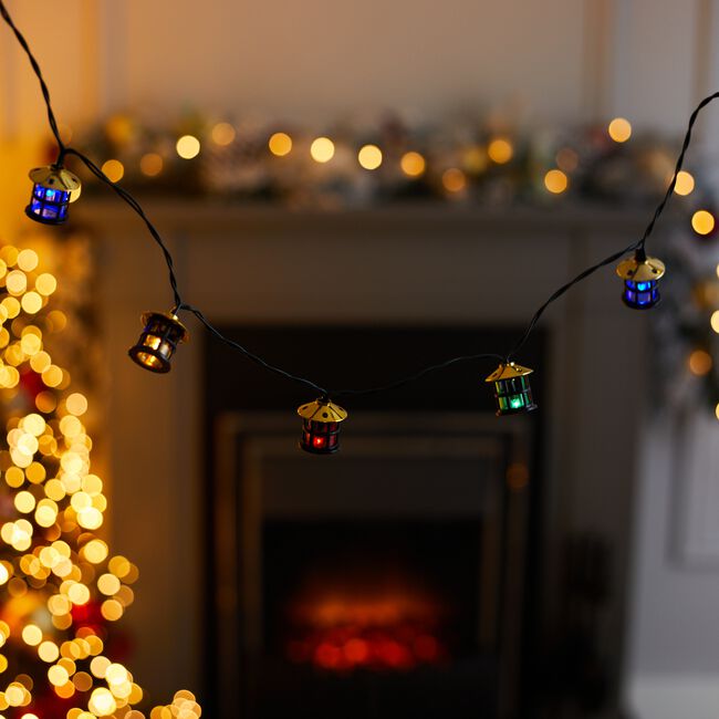 20 Multicolour Lantern String Lights