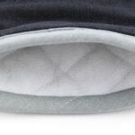 Two Tone Single Oven Glove - Black/Grey