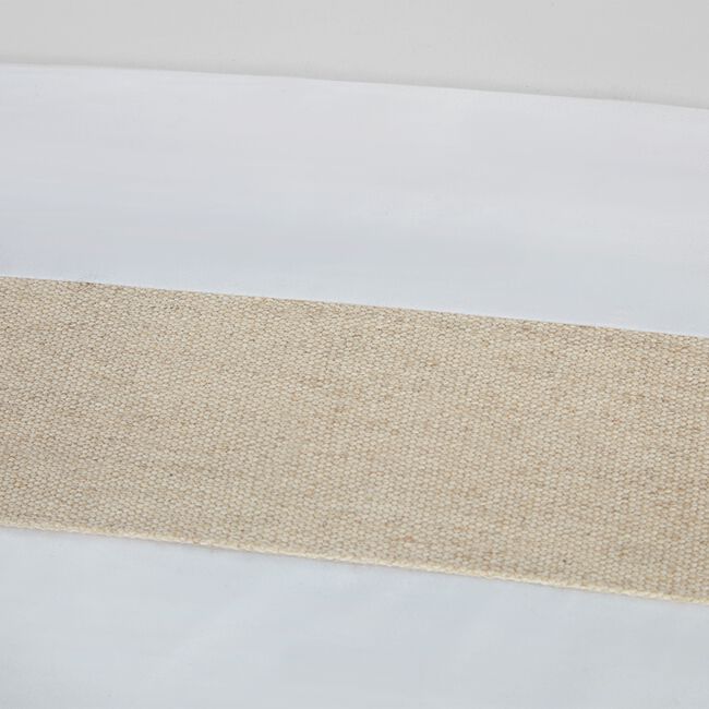 SINGLE DUVET COVER Linen Border 600TC 