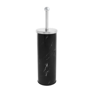 MARBLE EFFECT TOILET BRUSH HOLDER BLACK