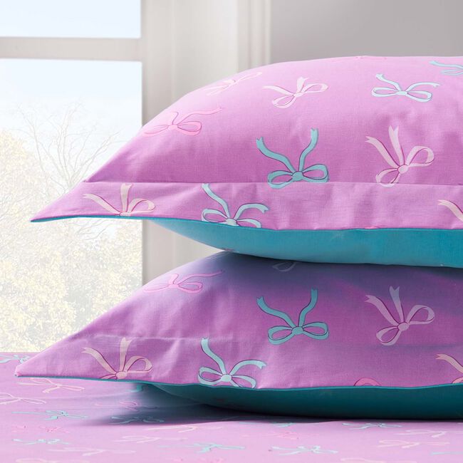 Nicole Day Unicorn Bows Oxford Pillowcase Pair