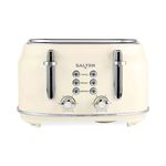 SALTER RETRO CREAM CURVED BODY 4 Slice Toaster