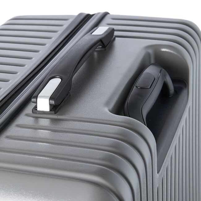 Large Lightweight Hardshell Luggage - Silver Grey