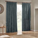 YARD PENCIL PLEAT CHENILLE MARINE 66x54 Curtain