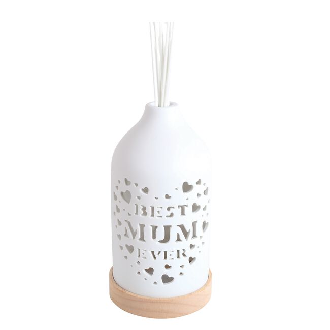 Woodbridge LED Ceramic Reed Diffuser Best Mum Ever