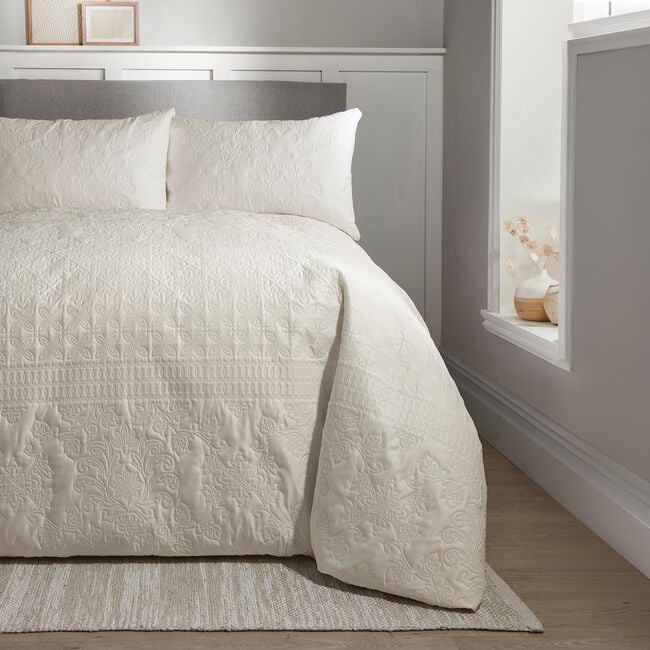 SINGLE DUVET COVER Serene Avery Stripe Natural