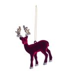 Velvet Reindeer Ornament