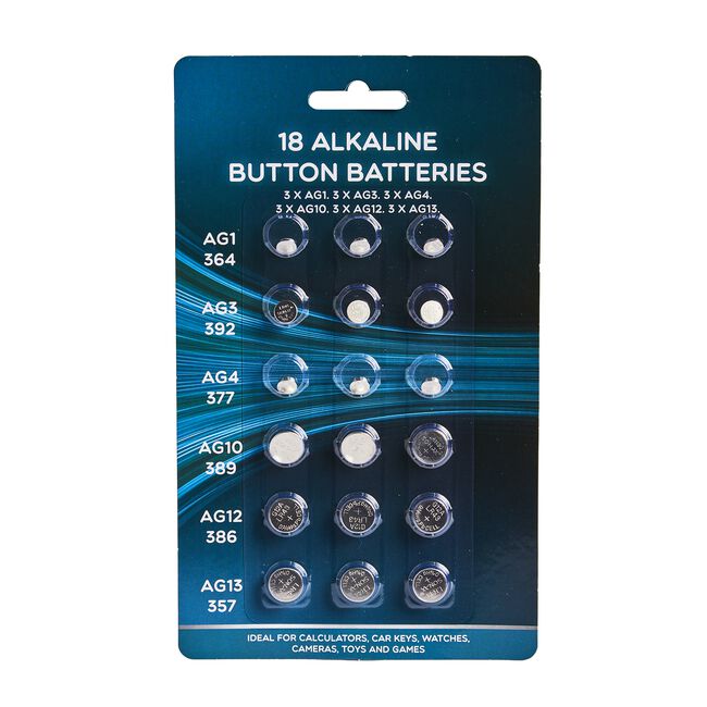 Audio Lab 18 Alkaline Button Cell Batteries