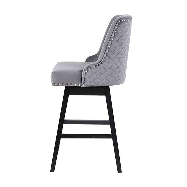 CHELSEA BARSTOOL Velvet Grey 